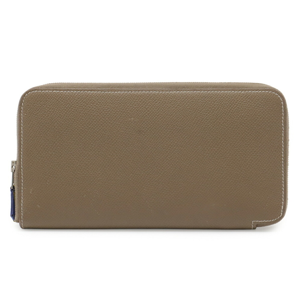 HERMES Azap Long Silk In Round Wallet, Veau Epsom Leather, Etoupe Greige, □H ...